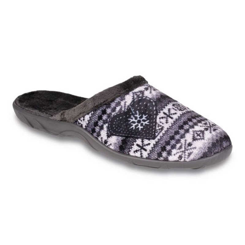 PAULA ZŠ 38, šedá, norský vzor, srdíčko, 235D091