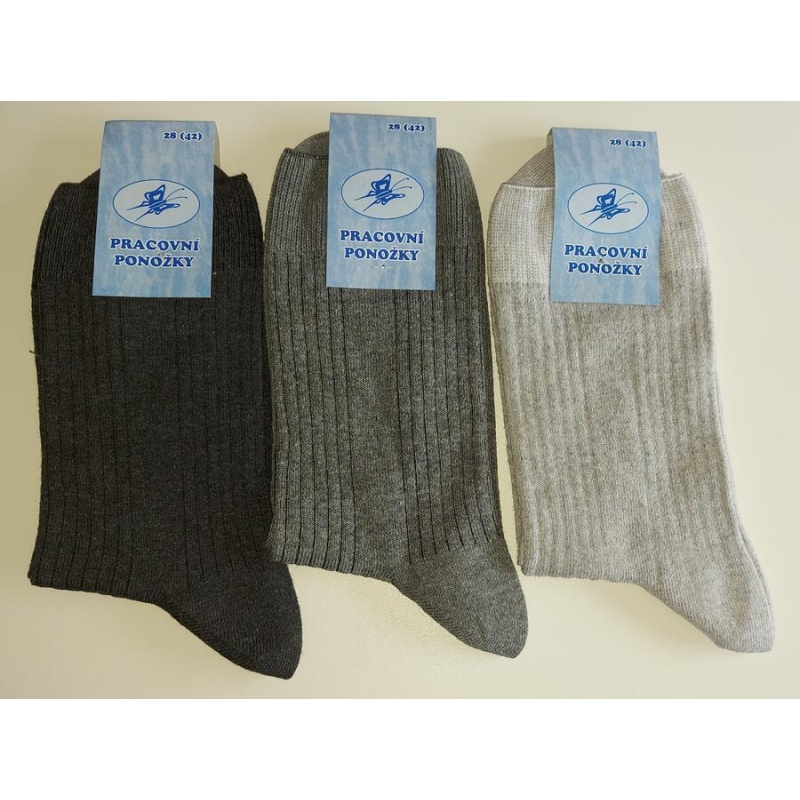 PRACOVNÍ PONOŽKY PROPS - slabé, 26 - STŘEDNĚ ŠEDÁ