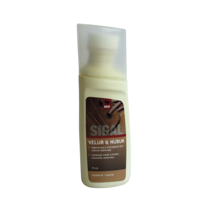 SIGAL - s houbičkou-renovace-velur,nubuk BEZBARVÁ