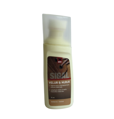 SIGAL - s houbičkou-renovace-velur,nubuk BEZBARVÁ