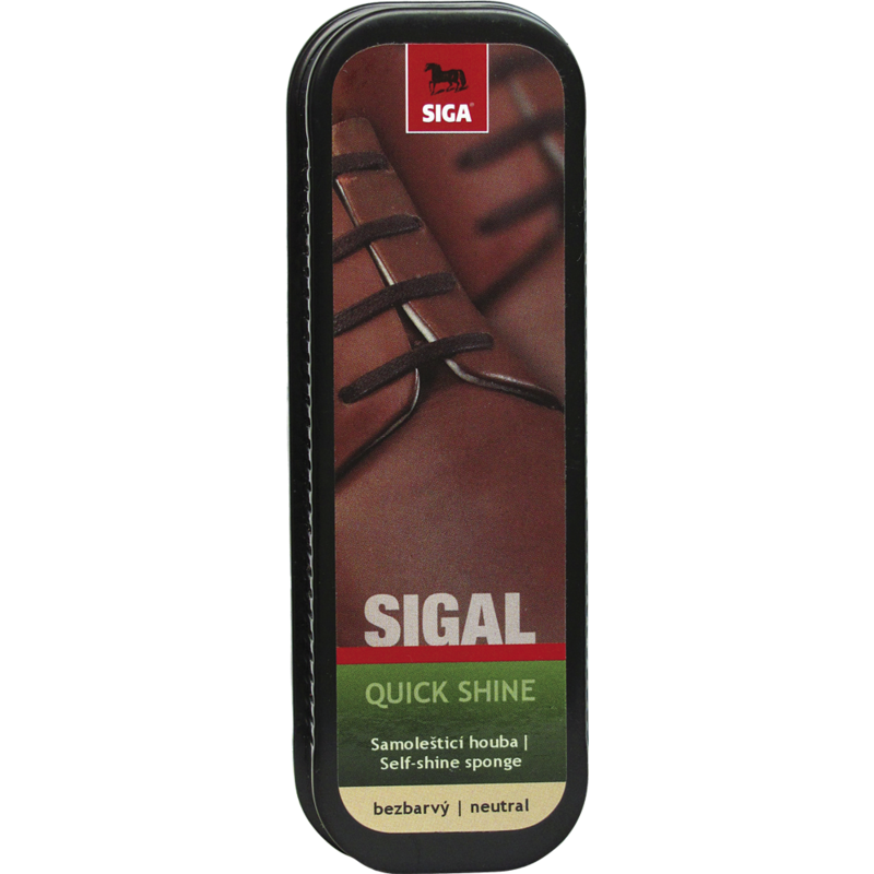 SIGAL - samoleštící HOUBA na obuv - BEZBARVÁ