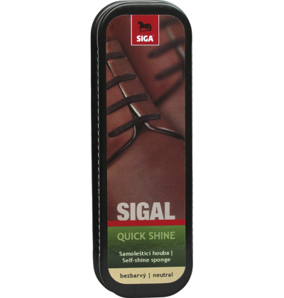 SIGAL - samoleštící HOUBA na obuv - BEZBARVÁ