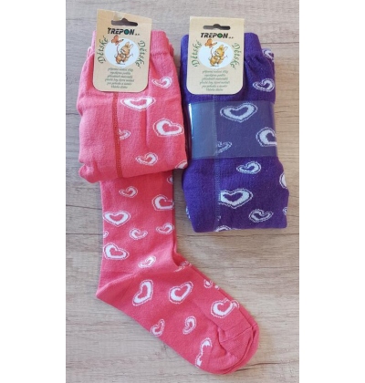 TREPON-LOVE punčocháče, ba+lycra, 122-128 ČERVENÁ