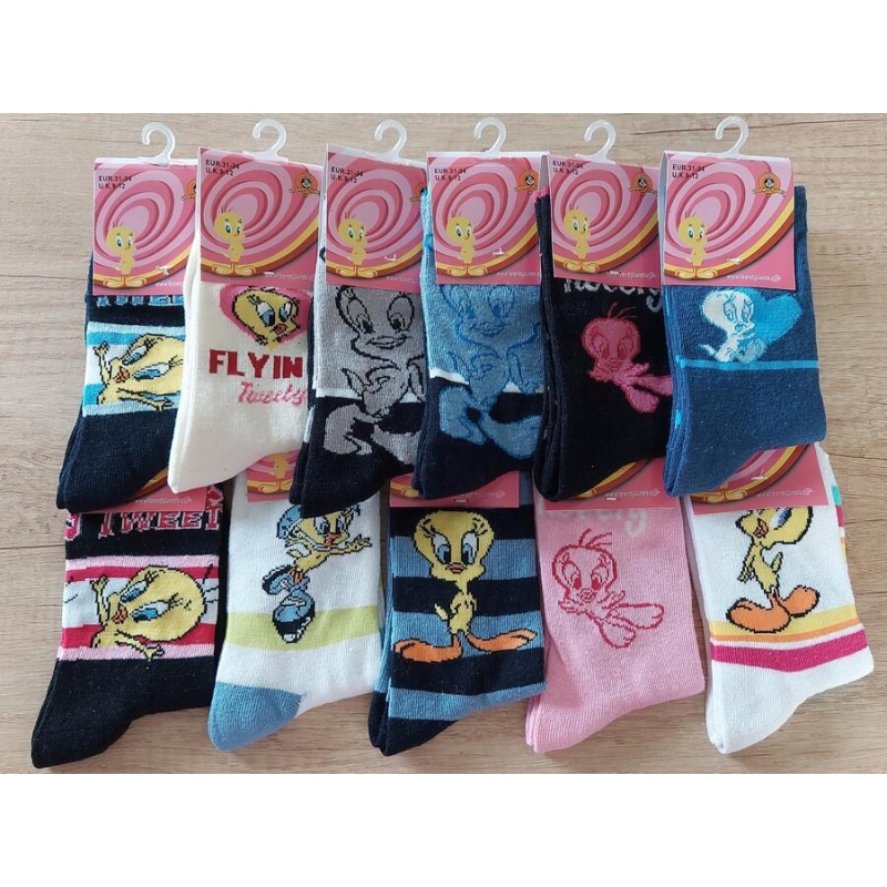 TWEETY - dětské ponožky, vel.31-34