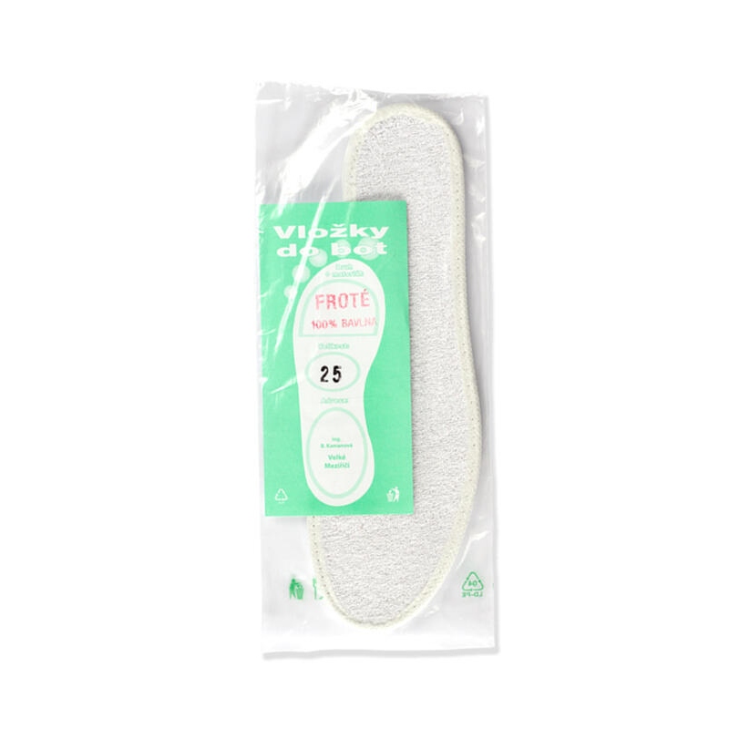 VLOŽKY FROTÉ - obšité, vel. 15