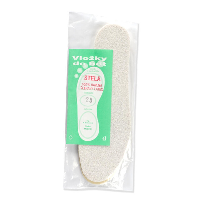 VLOŽKY STELA - šlehaný latex + froté, vel. 15