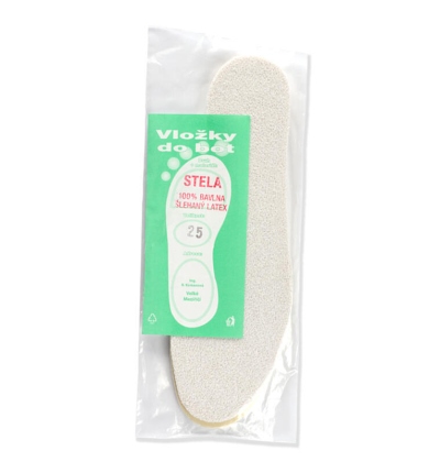 VLOŽKY STELA - šlehaný latex + froté, vel. 15